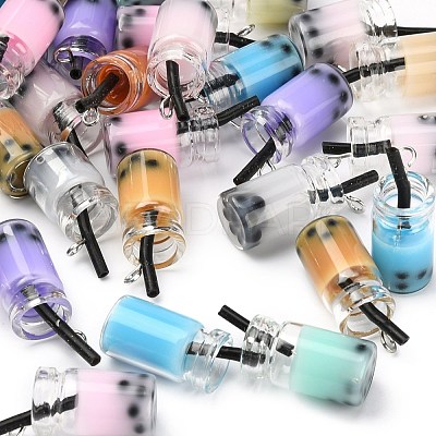 Glass Bottle Pendants X-CRES-N017-03-M-1