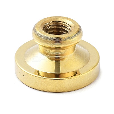 Golden Tone Wax Seal Brass Stamp Heads STAM-P002-01G-06-1