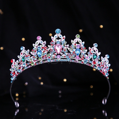 Children's Alloy Rhinestone Crown Hair Bands PW-WGC6E7E-01-1