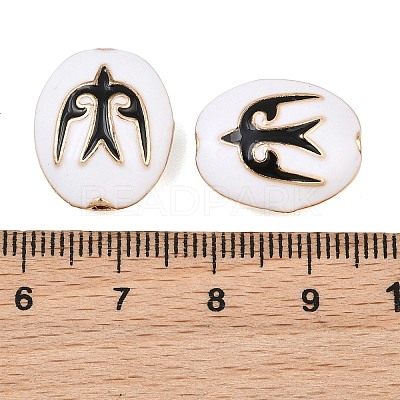 Brass Enamel Beads KK-CBA7BFE-01G-01-1
