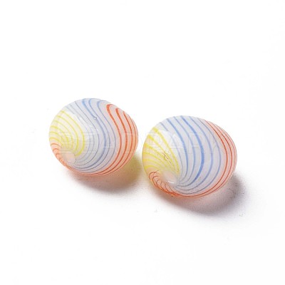 Handmade Blown Glass Globe Beads X-GLAA-T012-50B-1
