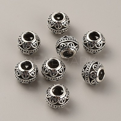 Tibetan Style Alloy European Beads FIND-TAC0002-065H-02-1