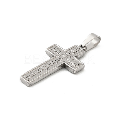 304 Stainless Steel Pendants STAS-P400-07P-1