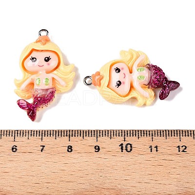 Opaque Resin Pendants RESI-D055-036P-1