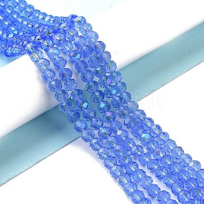 Electroplate Glass Beads Strands X1-EGLA-A034-T6mm-L04-1