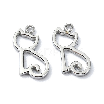 Non-Tarnish 304 Stainless Steel Charms STAS-L022-358P-1