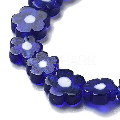 Handmade Millefiori Lampwork Beads Strands LAMP-F035-09M-1