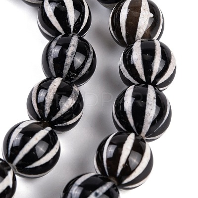 Tibetan Style dZi Beads Strands G-C133-A03-03-1