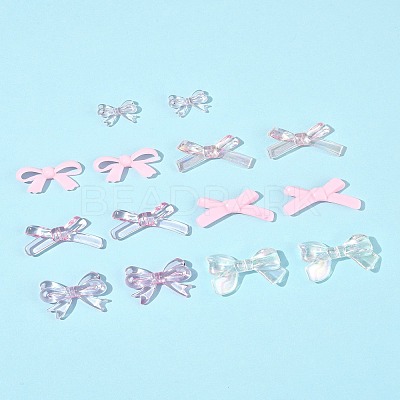 70Pcs 7 Styles Opaque & Transparent Acrylic Beads MACR-FS0002-14-1