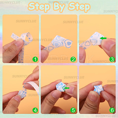 4Sets Luminous Lucky Star Origami Paper DIY-SC0027-36B-1