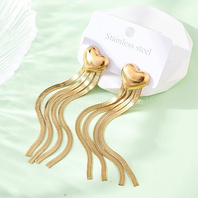 304 Stainless Steel Stud Earrings EJEW-Z098-02G-1