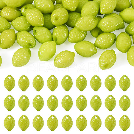 50Pcs Opaque Acrylic Beads SACR-TADJ0001-01C-1