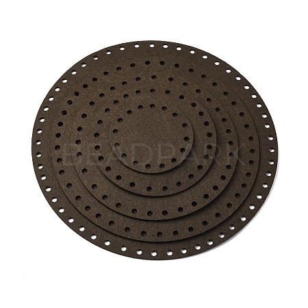 5Pcs Flat Round Felt Fabric DIY-XCP0003-60-1