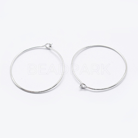 925 Sterling Silver Earring Hoop STER-K167-066S-1