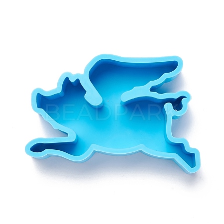 Pig DIY Decoration Silhouette Silicone Molds DIY-I085-27-1