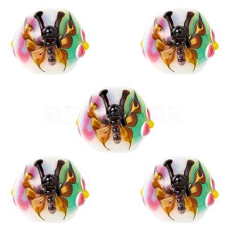 5Pcs Handmade Lampwork Beads LAMP-SZ0001-49A-1