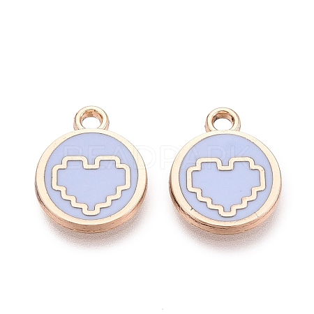 Alloy Enamel Pendants ENAM-Q002-01G-02-1