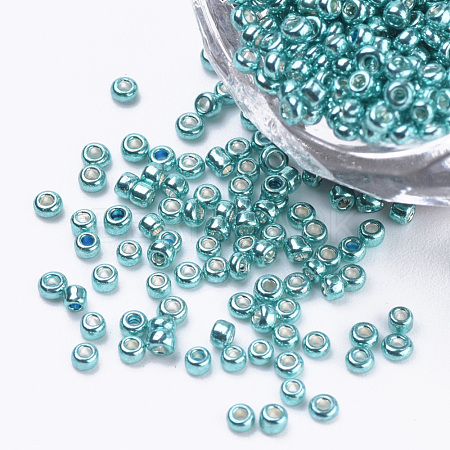 Plated Glass Seed Beads SEED-Q025-2mm-D04-1