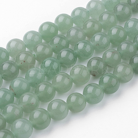 Natural Green Aventurine Bead Strands G-G735-63-10mm-1