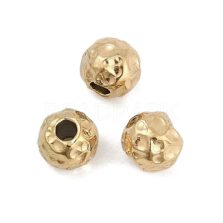 Textured 316 Surgical Stainless Steel Beads STAS-M106-01D-G-1