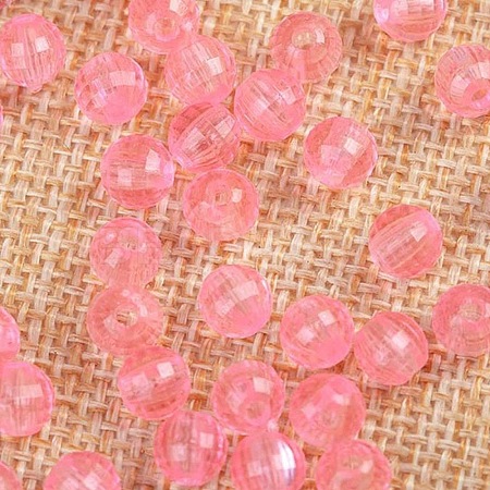 Transparent Acrylic Beads TACR-NH0001-B-06-1
