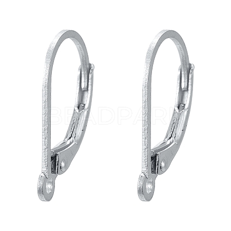 925 Sterling Silver Leverback Earrings STER-S002-56-1