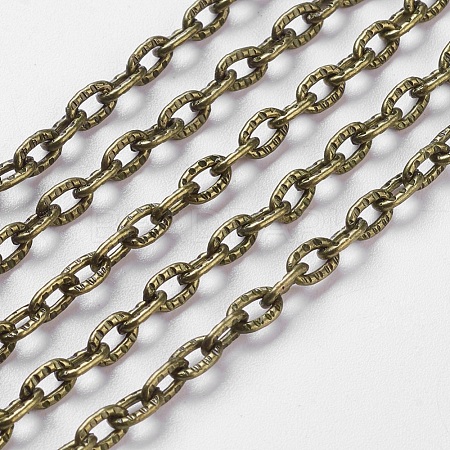 Iron Textured Cable Chains CH-S065-AB-FF-1