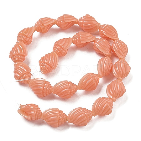 Synthetic Coral Carved Beads Strands CORA-I023-07E-1