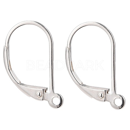 925 Sterling Silver Leverback Earring Findings STER-G027-22S-1
