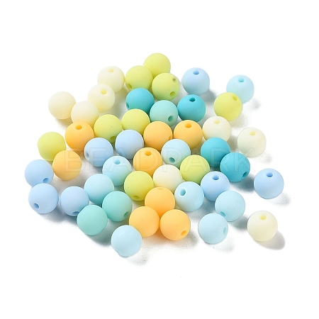 Rubberized Style Imitated Silicone Acrylic Beads X1-MACR-D029-01J-1