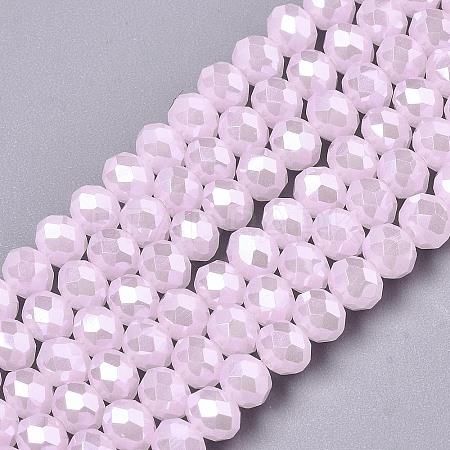 Electroplate Glass Beads Strands EGLA-A034-J2mm-A03-1