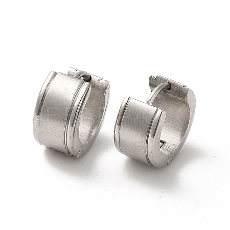 304 Stainless Steel Thick Hoop Earrings EJEW-P255-01P-1