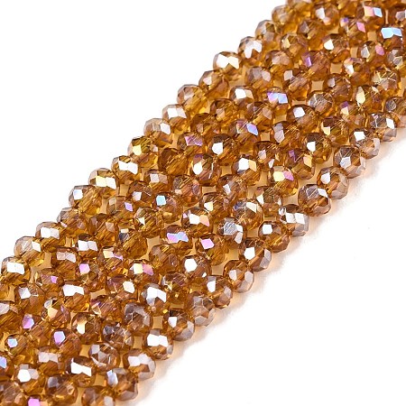 Electroplate Glass Beads Strands EGLA-A044-T1mm-B04-1