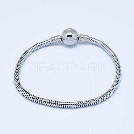 304 Stainless Steel European Style Bracelets for Jewelry Making PPJ-F002-01A-1