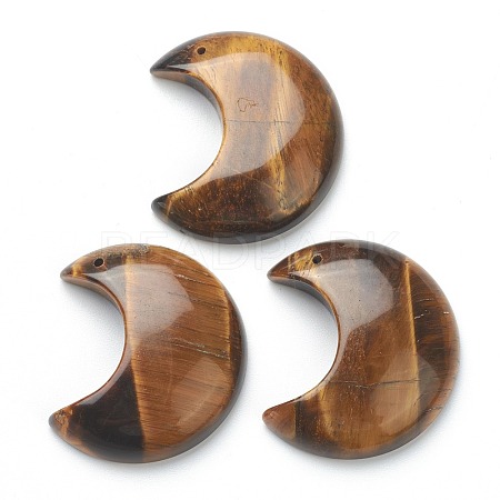 Natural Tiger Eye Pendants G-A182-01C-1