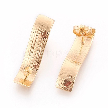 Brass Stud Earring Findings KK-O115-11G-1