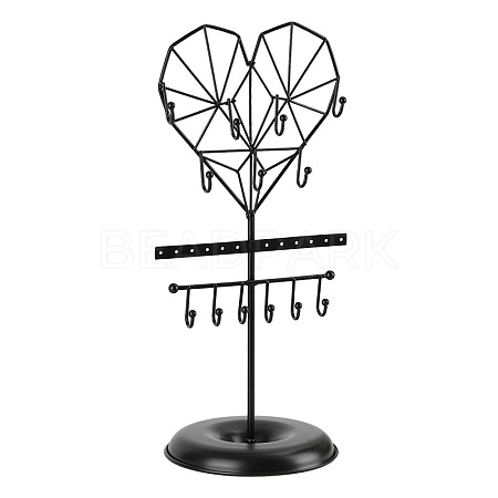 Creative Iron Jewelry Storage Display Stands with Tray PW-WG93019-02-1