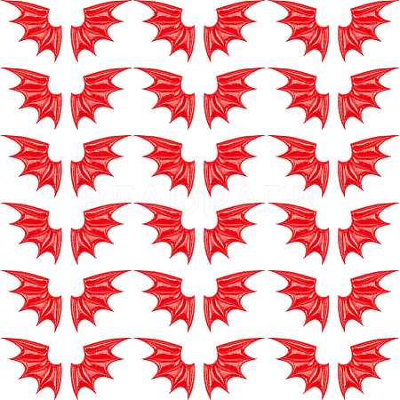 40Pcs 2 Style Demon Wing PU Leather Ornament Accessories FIND-GF0005-93A-1