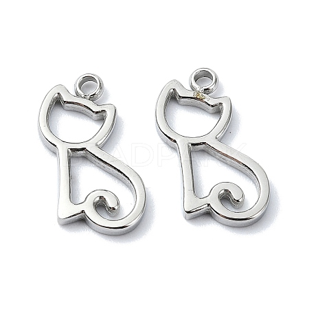 Non-Tarnish 304 Stainless Steel Charms STAS-L022-358P-1