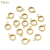 15Pcs 201 Stainless Steel Tube Bails STAS-YW0003-30C-1