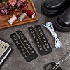 1 Pair Cowhide Leather Lace-in Boot Zipper Inserts FIND-PH0006-72-4