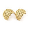 Rack Plating Brass Hollow Twist Stud Earrings for Women EJEW-D073-03G-1