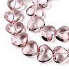 Transparency Glass Beads Strands GLAA-T023-13H-3