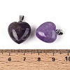 Natural Amethyst Pendants G-T143-49E-3