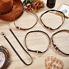 6Pcs 6 Styles Leather Hat Band AJEW-NB0006-83-4