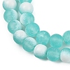 Frosted Crackle Glass Beads X1-GLAA-U001-8mm-M02-2