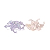 Transparent Acrylic Bead Caps X-DIY-B073-08-2