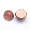 Synthetic Goldstone Cabochons G-P393-R24-4MM-2