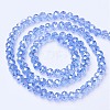 Electroplate Glass Beads Strands X-EGLA-A034-T4mm-B09-2