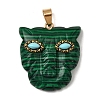 Synthetic Malachite & Synthetic Turquoise Pendants G-Z090-02G-08-1